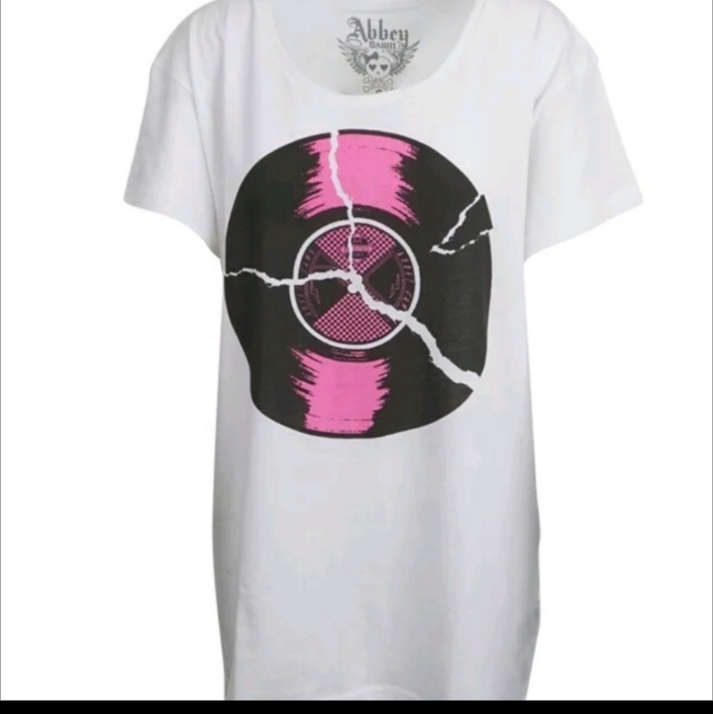 New Abbey Dawn record tshirt dress